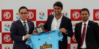 MG patrocinador del club peruano Sporting Cristal